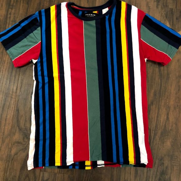 Retro Vertical Lines Striped Shirt 
